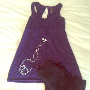 Women’s purple workout tank top